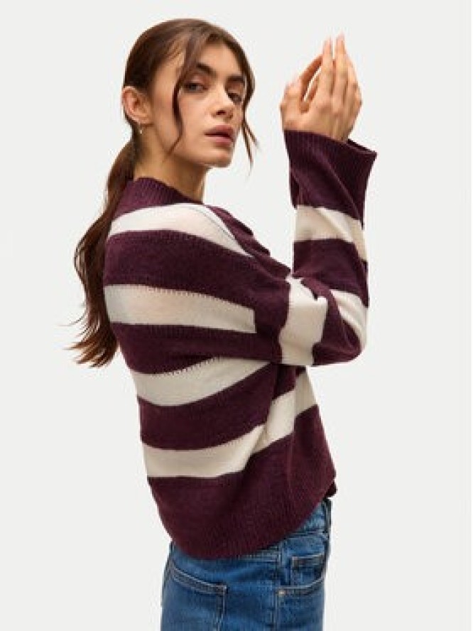 Vero Moda Sweter Inez 10331538 Fioletowy Regular Fit