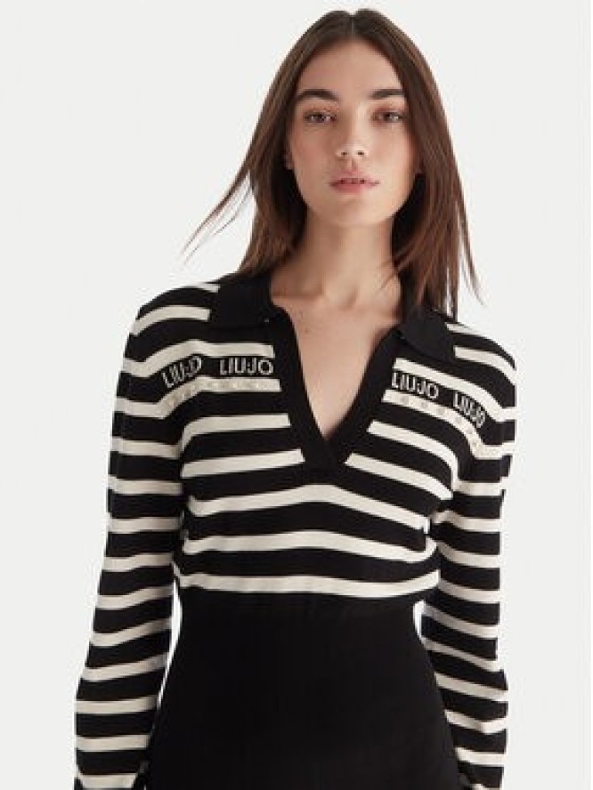 Liu Jo Sukienka dzianinowa TF5215 MS63L Czarny Regular Fit