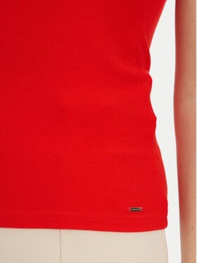 Morgan Top 251-DOUBI Czerwony Slim Fit