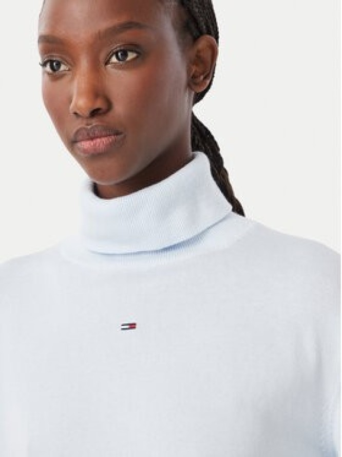 Tommy Jeans Golf Essetnial DW0DW23361 Niebieski jasny Relaxed Fit