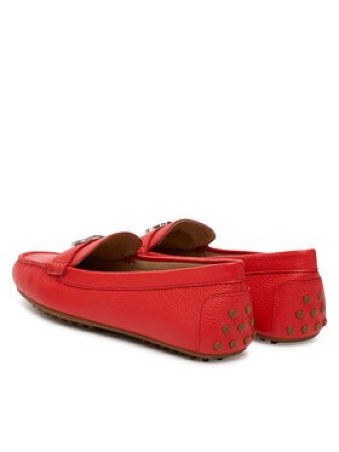 LAUREN RALPH LAUREN Mokasyny Kingad 802942768015 Pomarańczowy