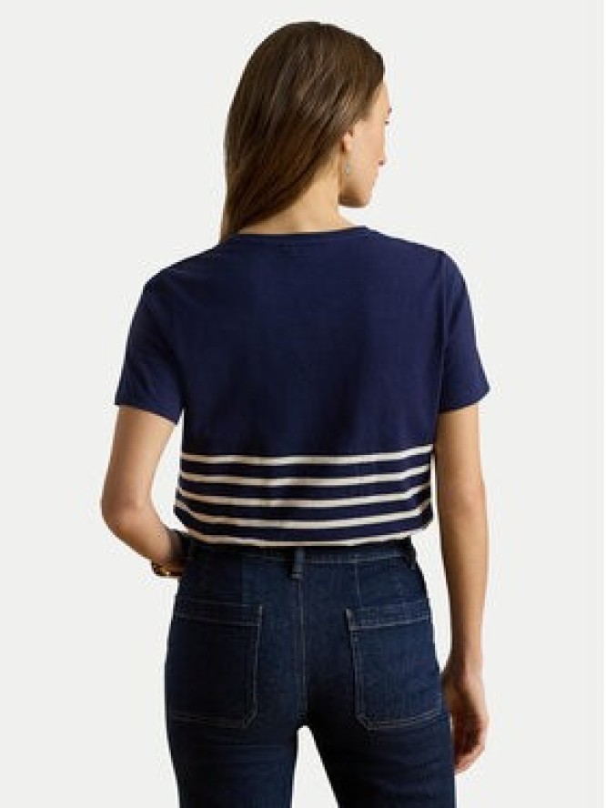 LAUREN RALPH LAUREN T-Shirt 200B21056001 Granatowy Relaxed Fit