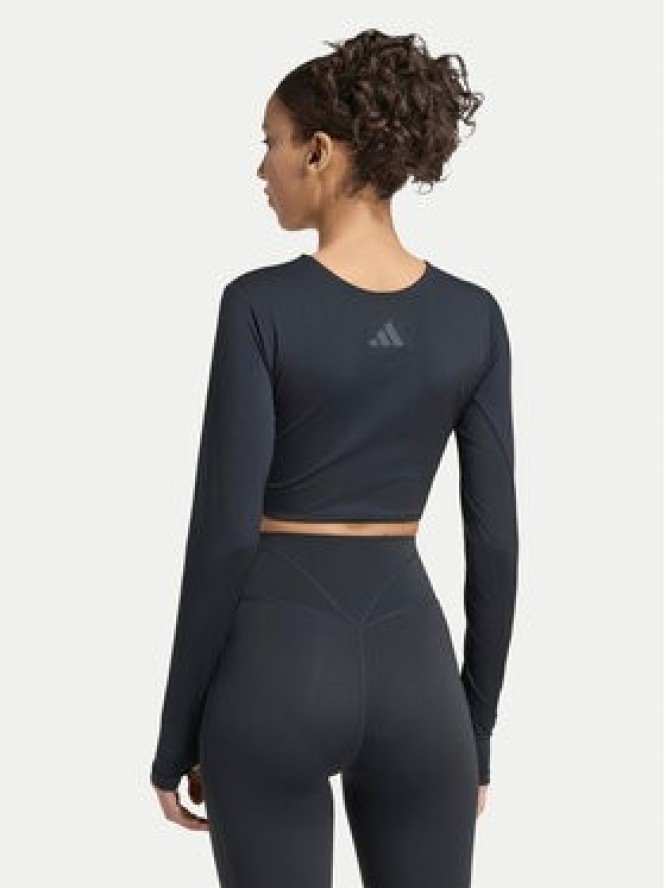 adidas Koszulka techniczna Primelift Workout Twist Reversible Long Sleeve KF4131 Czarny Slim Fit