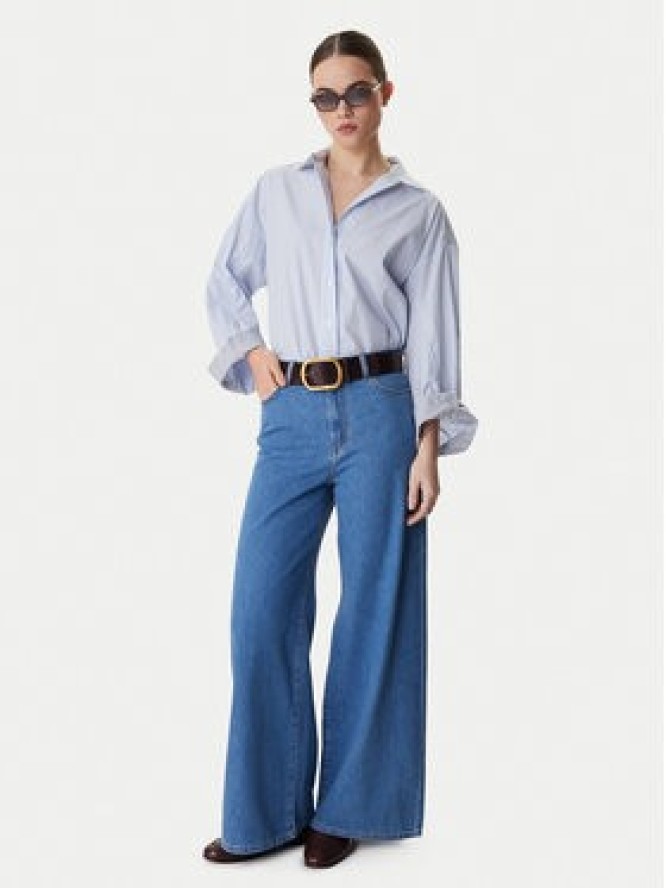 Weekend Max Mara Jeansy Vega 2615181041 Niebieski Wide Leg