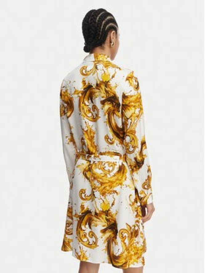 Versace Jeans Couture Sukienka koszulowa 80HAO911 NS757 Biały Relaxed Fit