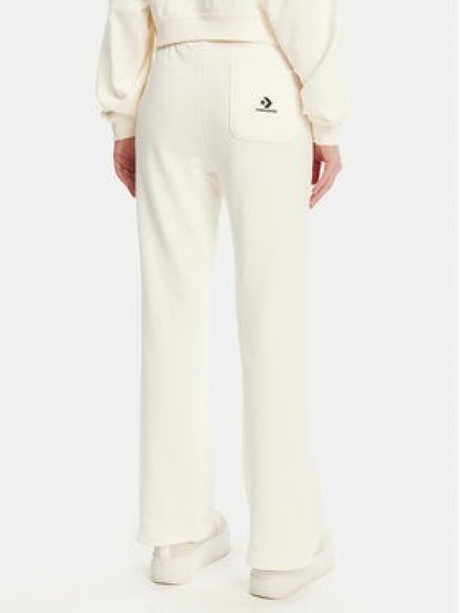 Converse Spodnie dresowe 10028418-A01 Écru Wide Leg
