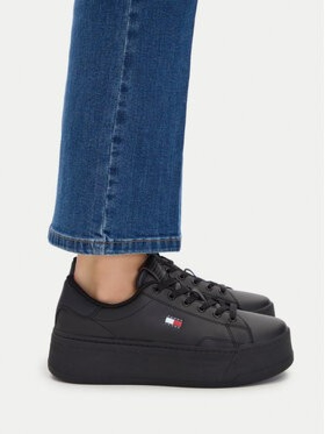 Tommy Jeans Sneakersy Platform Logo Sneaker EN0EN02961 Czarny