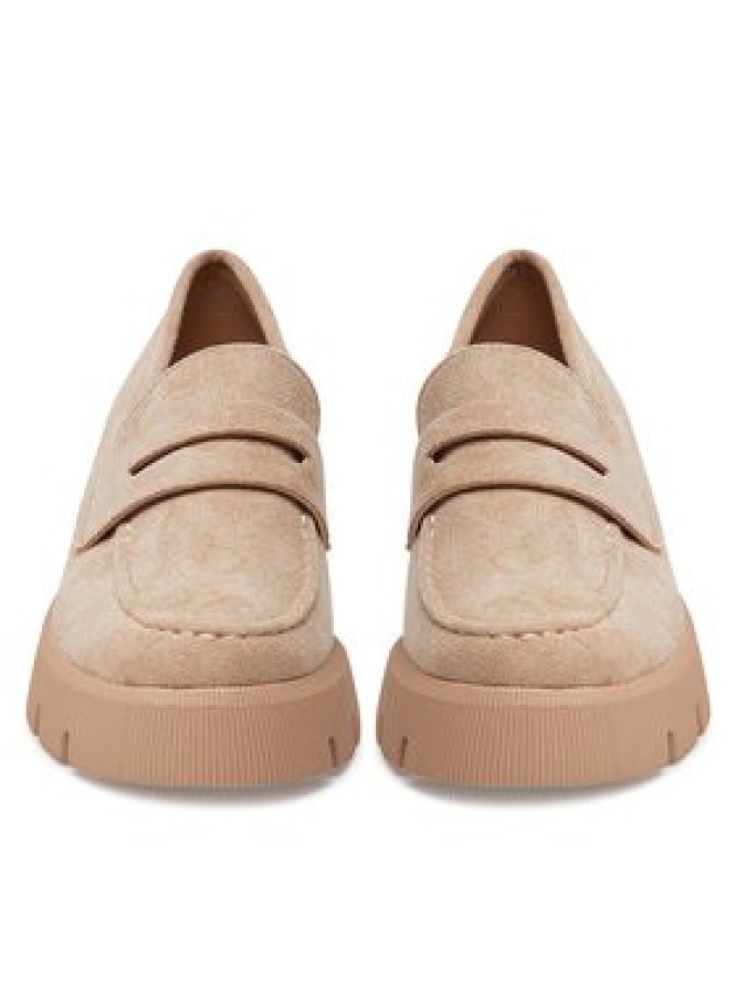 DeeZee Loafersy 8-124-1 Beżowy