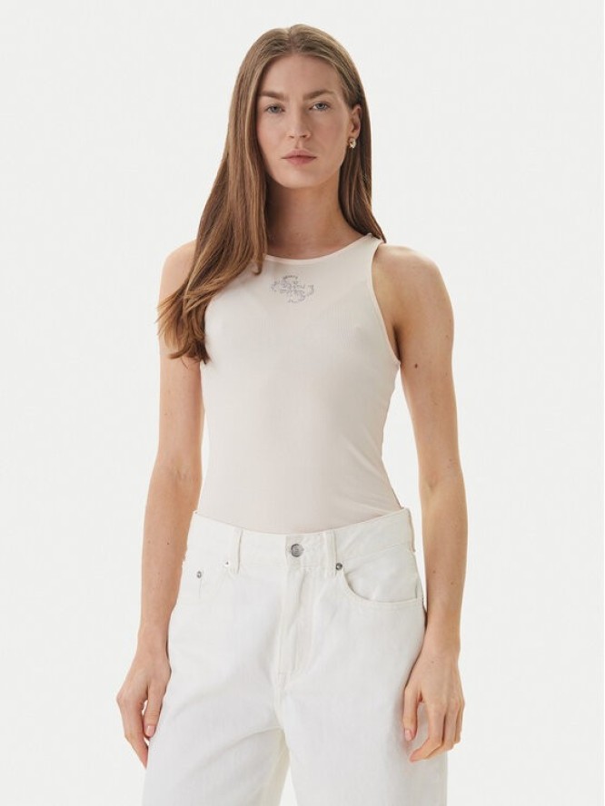 Guess Top W6RP39 KD092 Beżowy Regular Fit