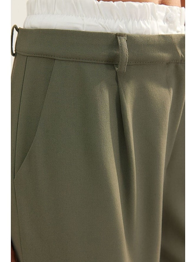 trendyol Spodnie w kolorze zielonym rozmiar: 36