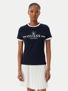 Guess T-Shirt V6GI08 K2975 Granatowy Regular Fit