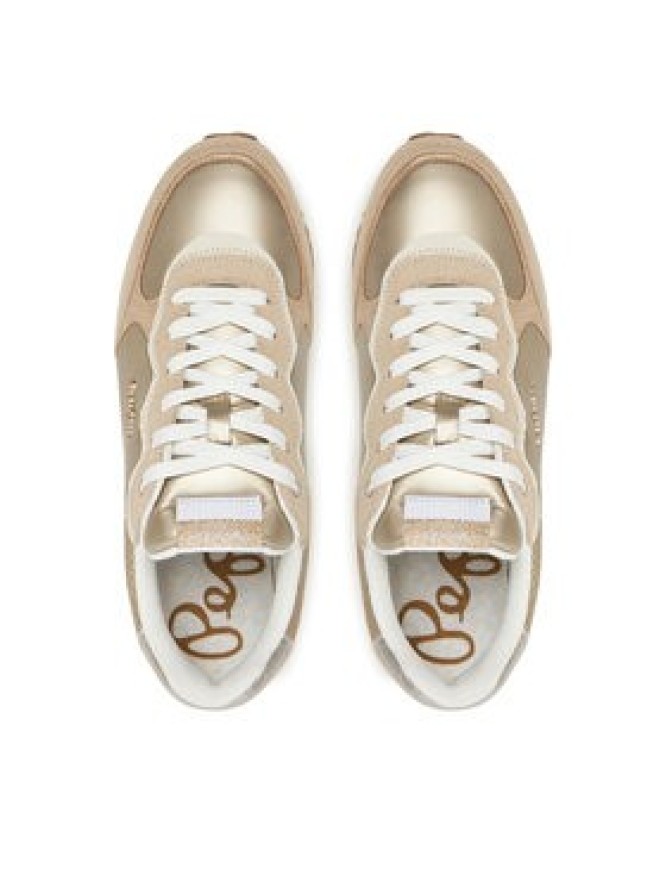 Pepe Jeans Sneakersy Rusper Shine PLS60033 Beżowy