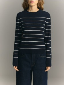 Wełniany sweter z domieszką kaszmiru - wielobarwny