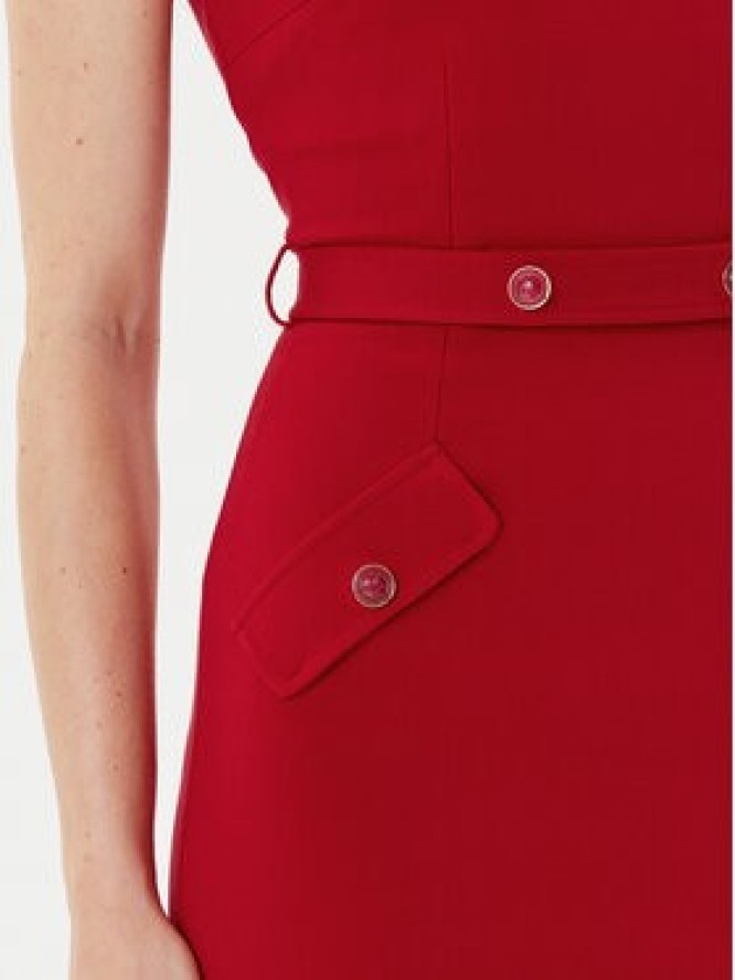 Marciano Guess Sukienka 177067 Czerwony Classic Fit