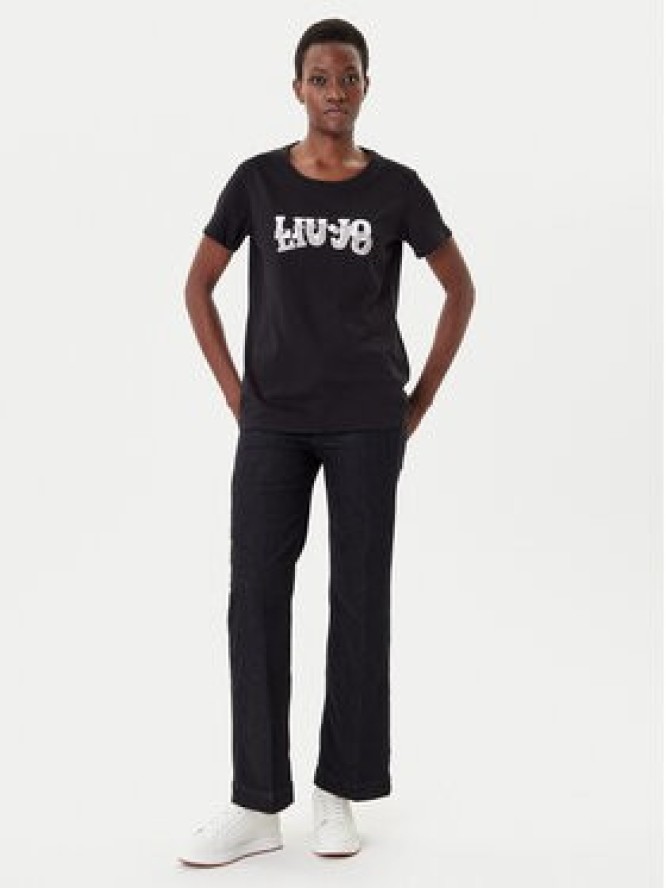 Liu Jo Sport T-Shirt TF5280 JS923 Czarny Regular Fit