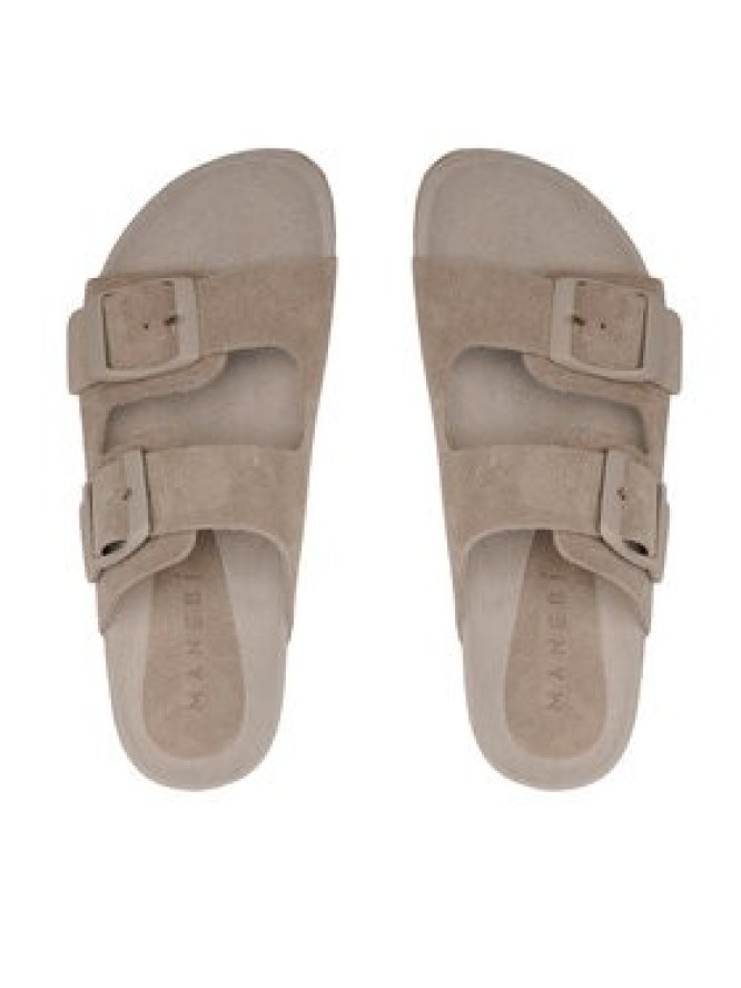 Manebi Klapki Suede Traveler Nordic Sandals W 1.9 RT Brązowy
