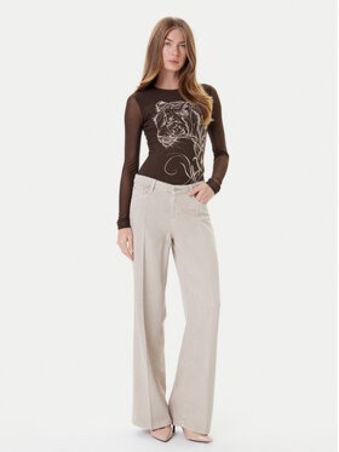Guess Jeansy W5RA96 WFD53 Beżowy Palazzo Fit