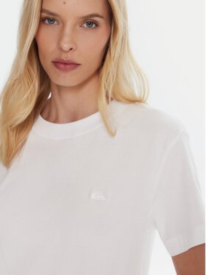 Quiksilver T-Shirt Essential EQWZT03196 Biały Regular Fit