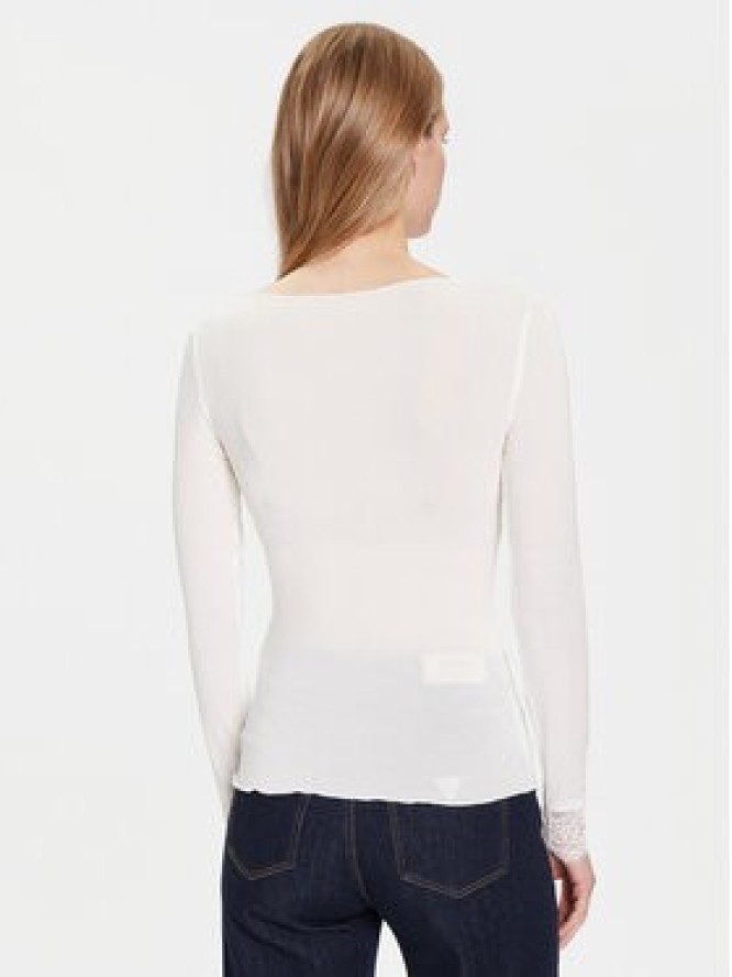 Vero Moda Bluzka Skye 10339843 Biały Slim Fit