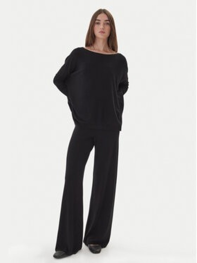 Kontatto Sweter 3M0802C Czarny Relaxed Fit