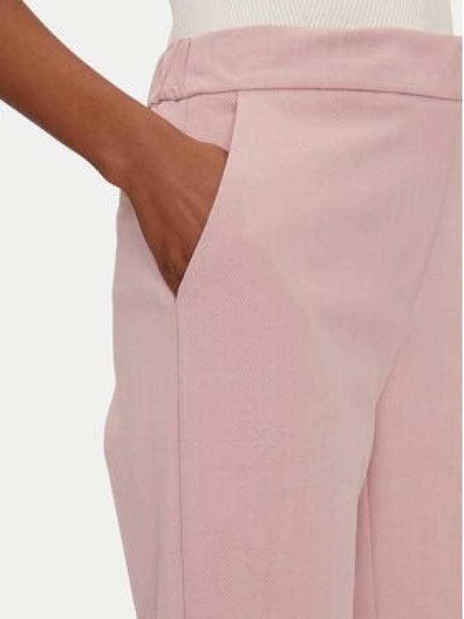 Maryley Spodnie materiałowe 25EB539/M06/14RS Różowy Regular Fit
