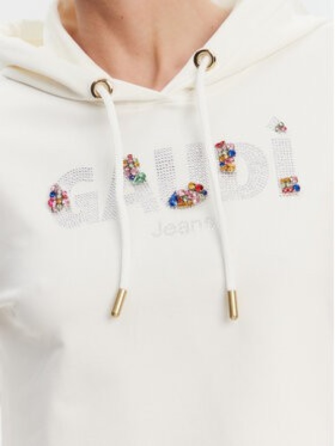 Gaudi Bluza 511BD64033 Écru Regular Fit