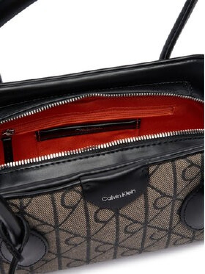 Calvin Klein Torebka Emblem Trio Jacquard LV04F3744G Szary