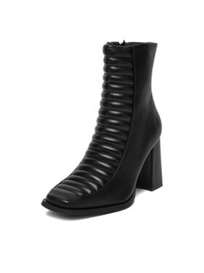 DeeZee Botki 7366 5-BLACK PU Czarny