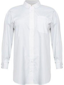 KAFFE curve Tunika "Lone" w kolorze białym rozmiar: 52