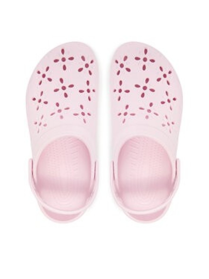 Crocs Klapki Classic Floral Cut Out Clog 210927 Różowy