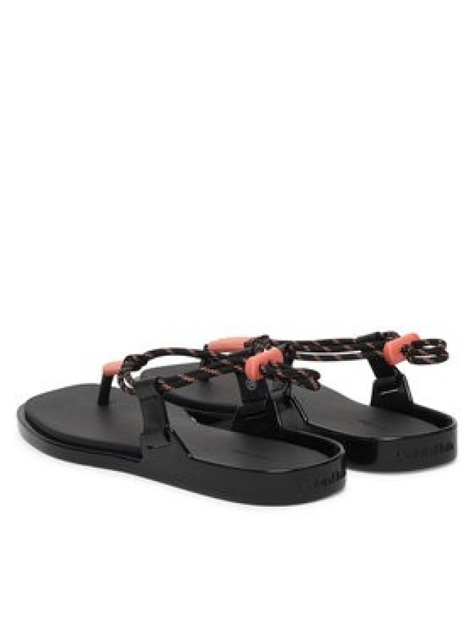Calvin Klein Sandały Beach Sandal Rope Pu 2 HW0HW02967 Czarny