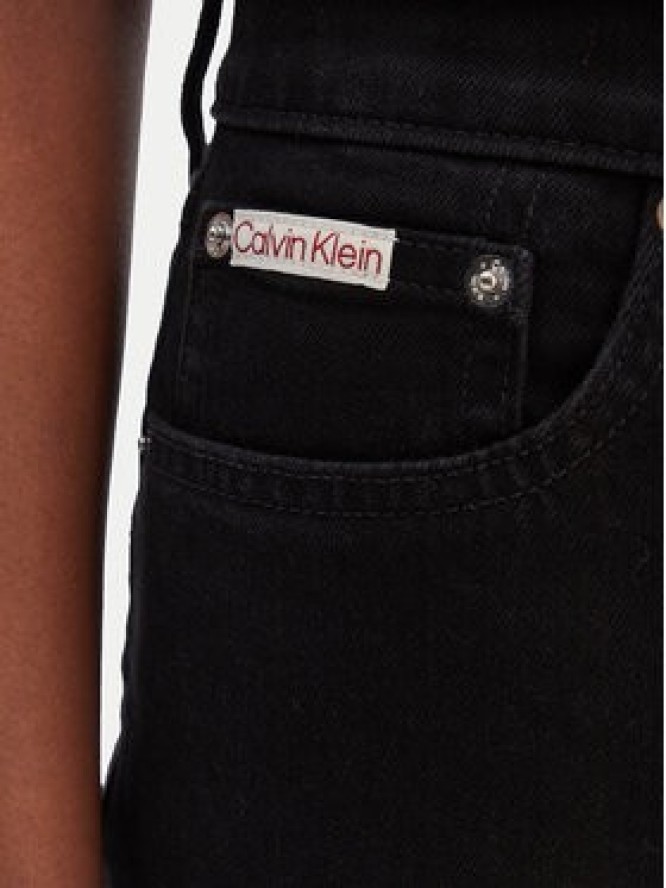 Calvin Klein Jeans Jeansy LV047E734G Czarny Taper Fit