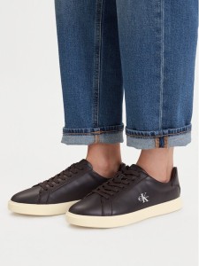 Calvin Klein Sneakersy Low Prof Cupsole Lth HW0HW03295 Czarny