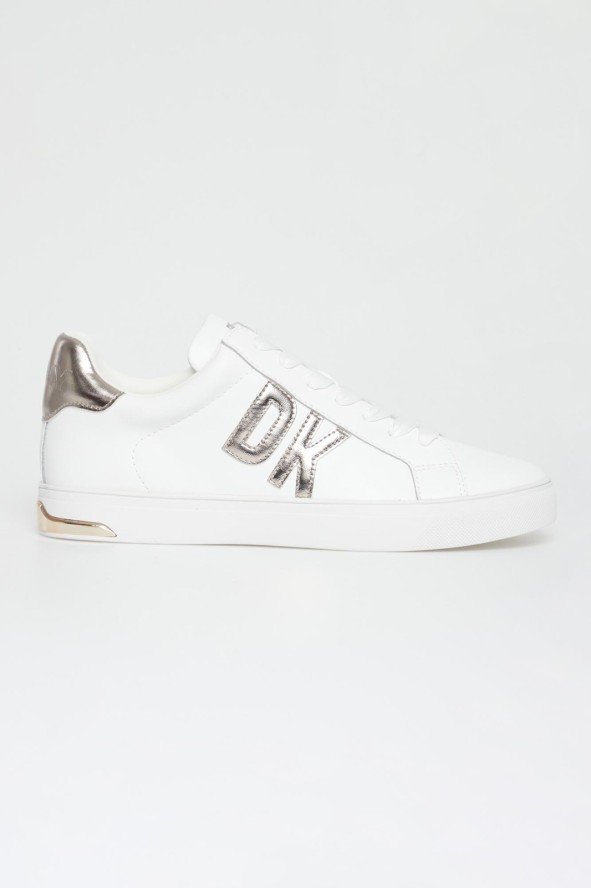 Sneakersy damskie skórzane DKNY