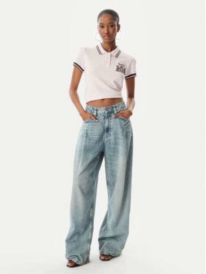 Juicy Couture Polo Juicy Puff JCGCT126015 Różowy Slim Fit