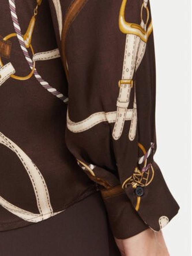 Marella Koszula Emme by Marella Parole 2625116102 Brązowy ciemny Regular Fit