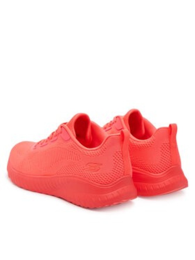 Skechers Sneakersy Bobs Squad Chaos-Cool Rythms 117216/NCOR Koralowy