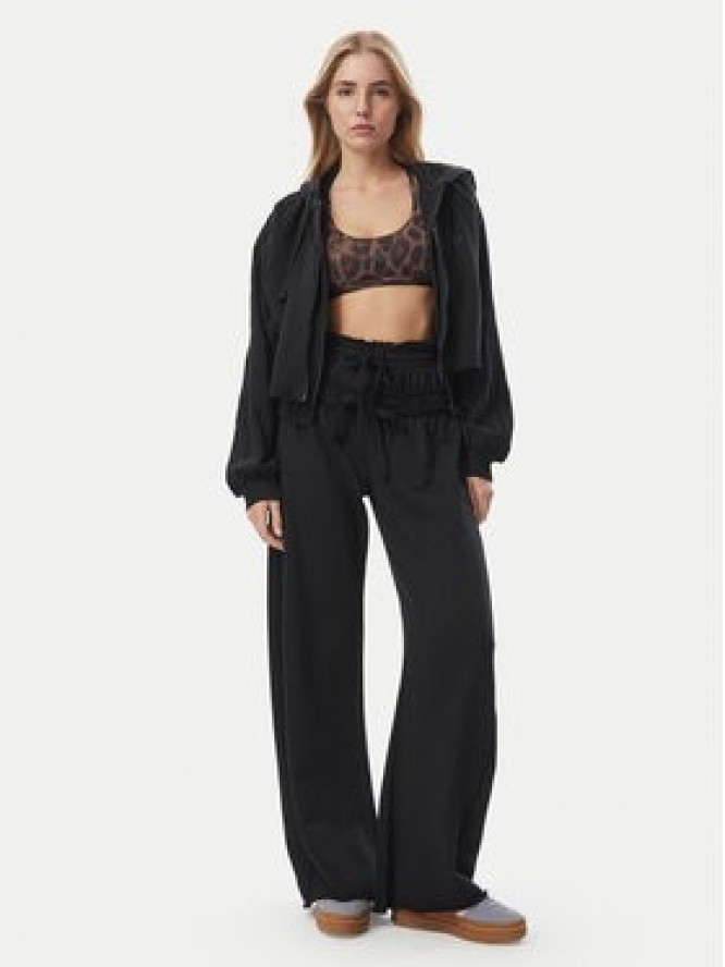 adidas Spodnie dresowe Sst Double Waisted KS9235 Czarny Relaxed Fit