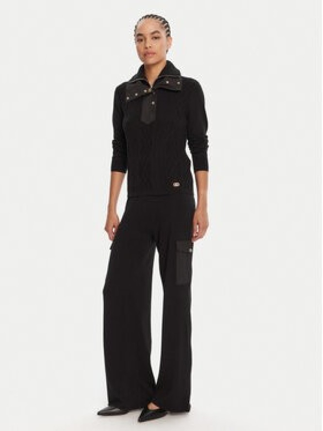 Liu Jo Sport Spodnie dzianinowe TF5041 MS75L Czarny Regular Fit