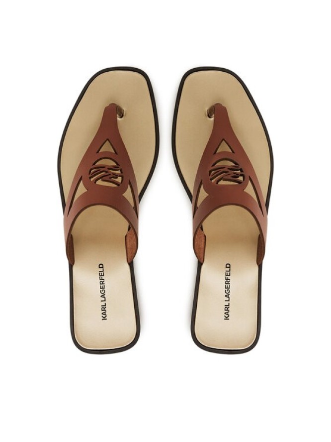KARL LAGERFELD Japonki Skoot II KL80407 Brązowy