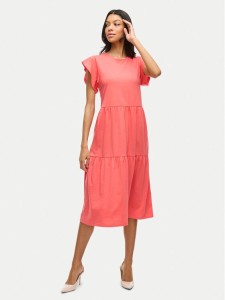 Vila Sukienka codzienna Summer 14087542 Koralowy Loose Fit