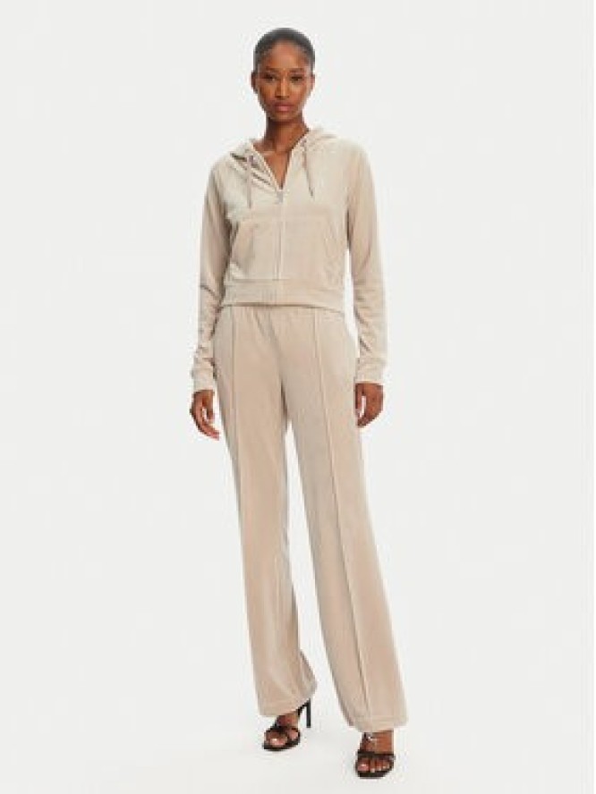 Juicy Couture Spodnie dresowe Tina JCAPW045 Beżowy Regular Fit