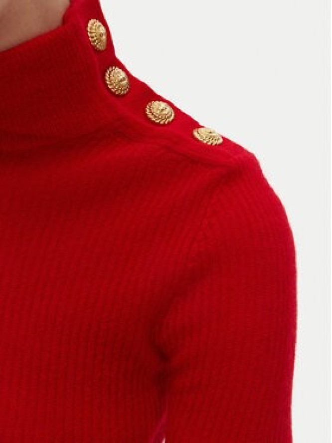 Balmain Golf DF0KF080KH25 Czerwony Slim Fit