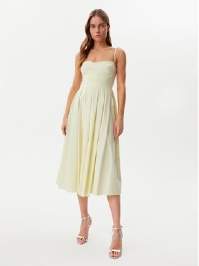 Guess Sukienka koktajlowa W5GK61 WGMR2 Żółty Regular Fit