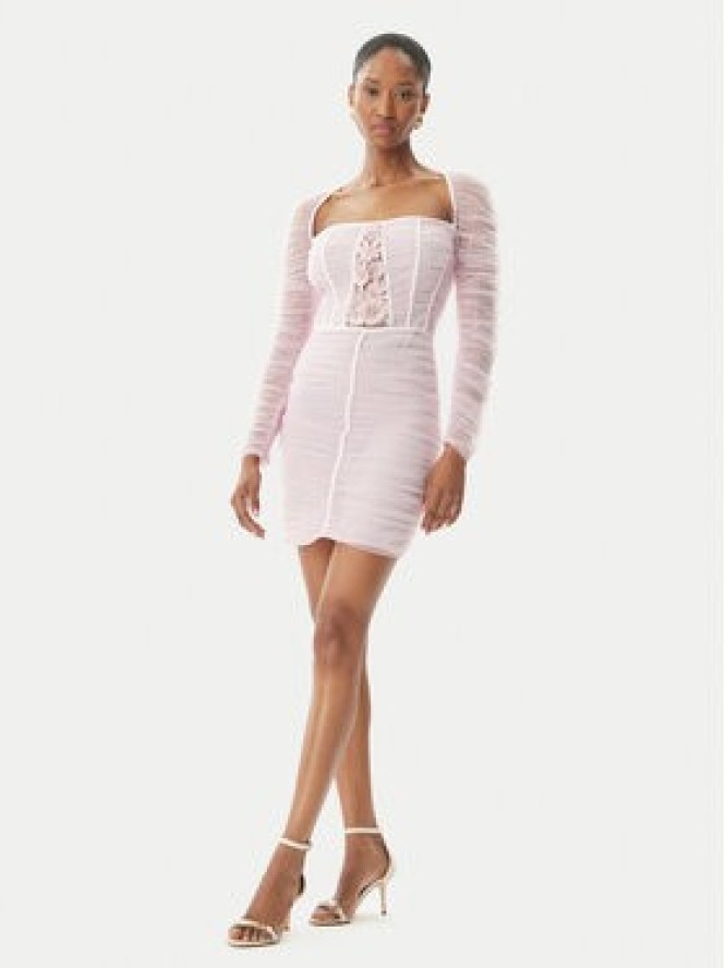 Elisabetta Franchi Sukienka koktajlowa AB68352E2 544 Różowy Slim Fit