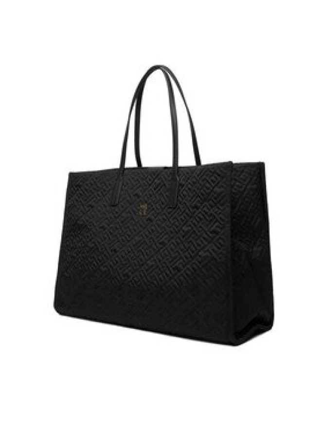 Tommy Hilfiger Torebka Th City Tote Mono Nylon AW0AW18163 Czarny