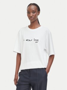 BOSS T-Shirt C_Eregular_9 50571491 Biały Relaxed Fit