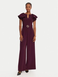 Rinascimento Kombinezon CFC0125317003 Bordowy Regular Fit