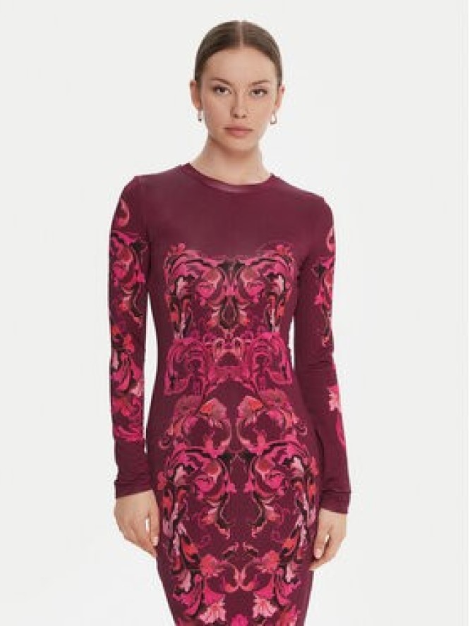 Versace Jeans Couture Sukienka codzienna 79HAO9P0 JS524 Fioletowy Slim Fit