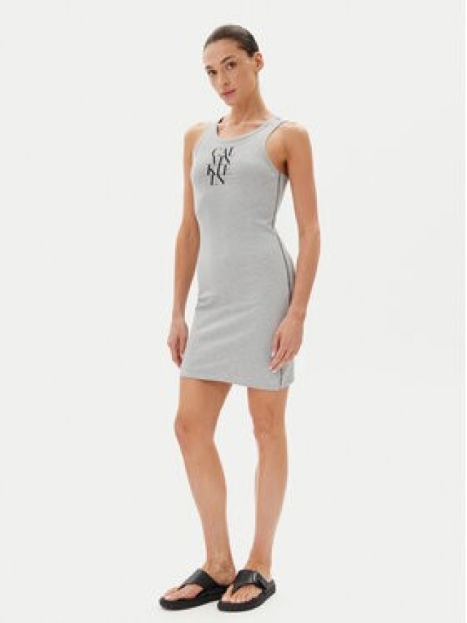 Calvin Klein Jeans Sukienka codzienna LV044C203G Szary Slim Fit